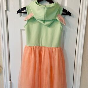 Disney Girls Baby Yoda Dress Costume Hoodie Size 10-12